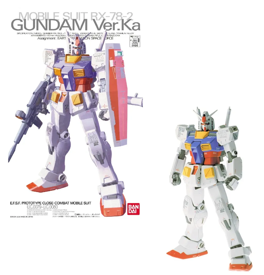GUNDAM - MG 1/100 RX-78-2 Gundam Ver.Ka - Model Kit 18cm
